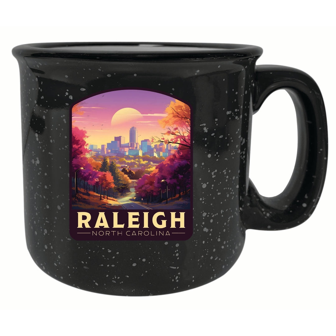 Raleigh North Carolina City of Oaks Design Souvenir 16 oz Ceramic camping mug Image 1