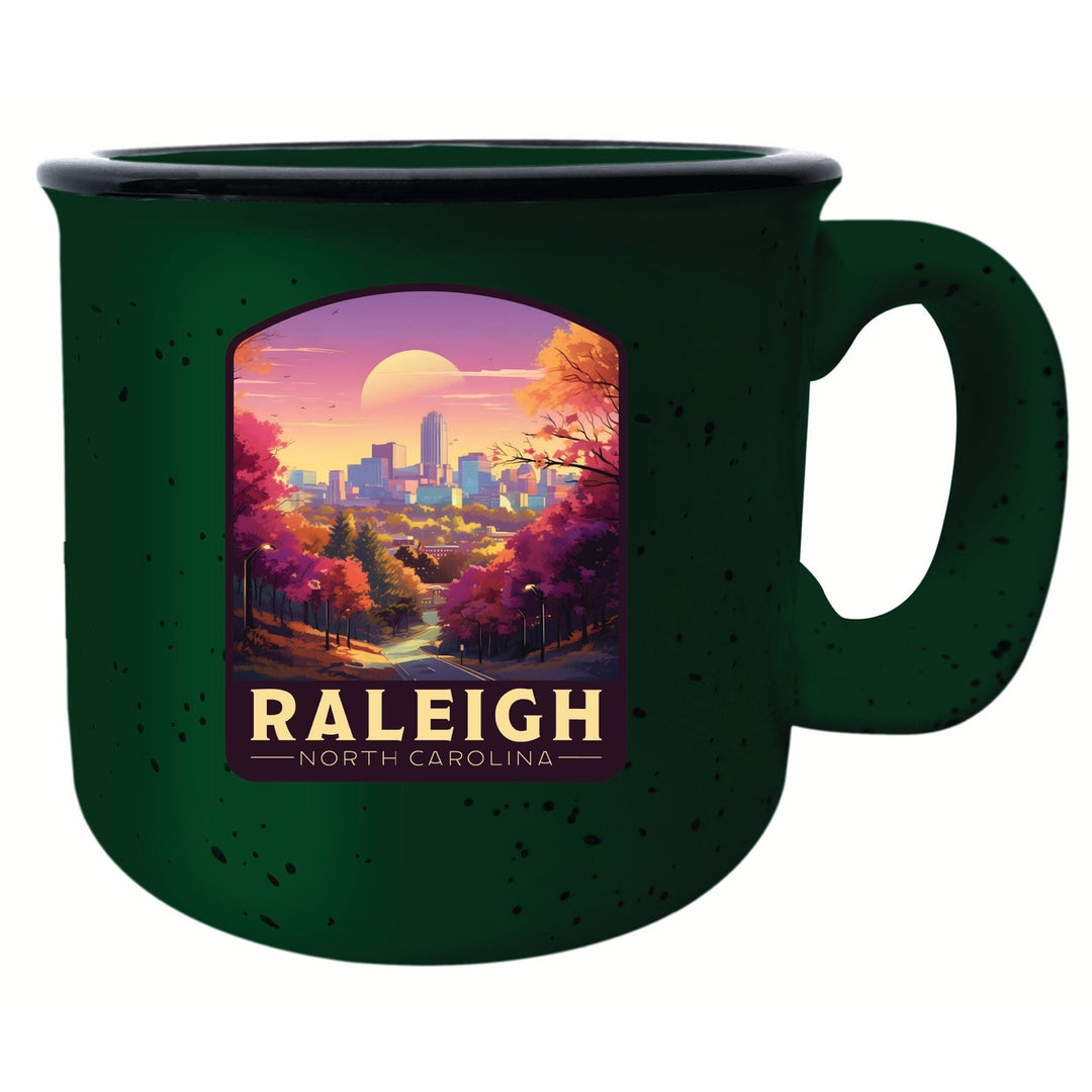 Raleigh North Carolina City of Oaks Design Souvenir 16 oz Ceramic camping mug Image 2