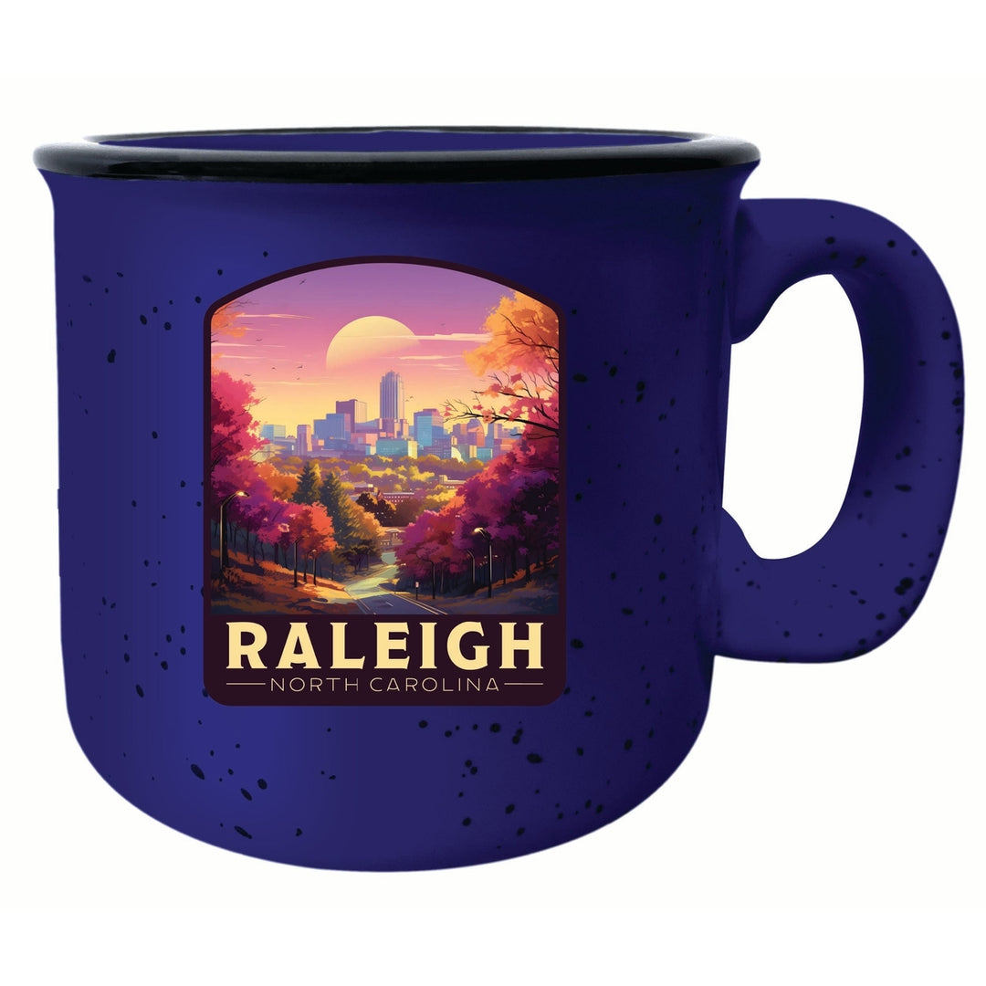 Raleigh North Carolina City of Oaks Design Souvenir 16 oz Ceramic camping mug Image 3