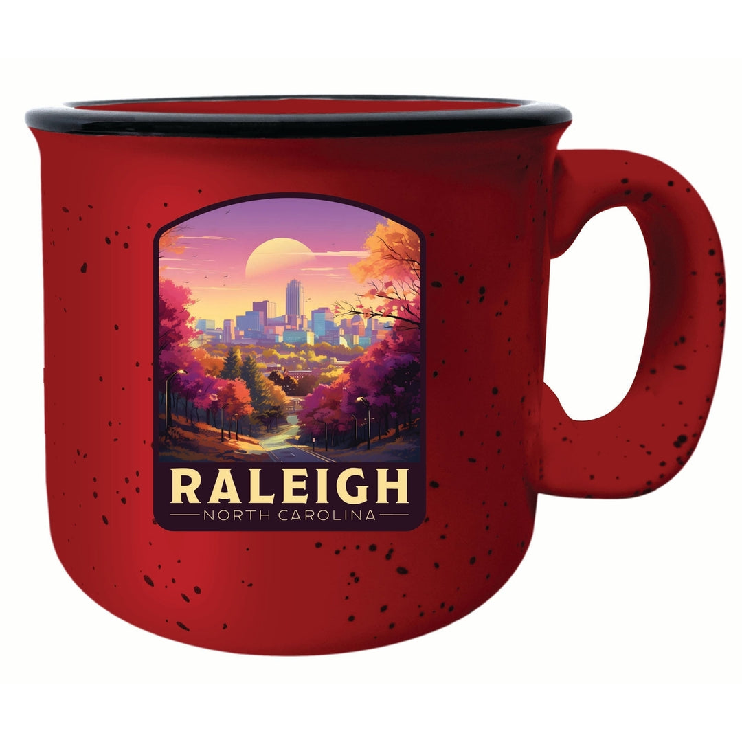 Raleigh North Carolina City of Oaks Design Souvenir 16 oz Ceramic camping mug Image 4