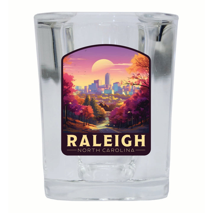 Raleigh North Carolina City of Oaks Design Souvenir 2 Ounce Shot Glass Square Image 4