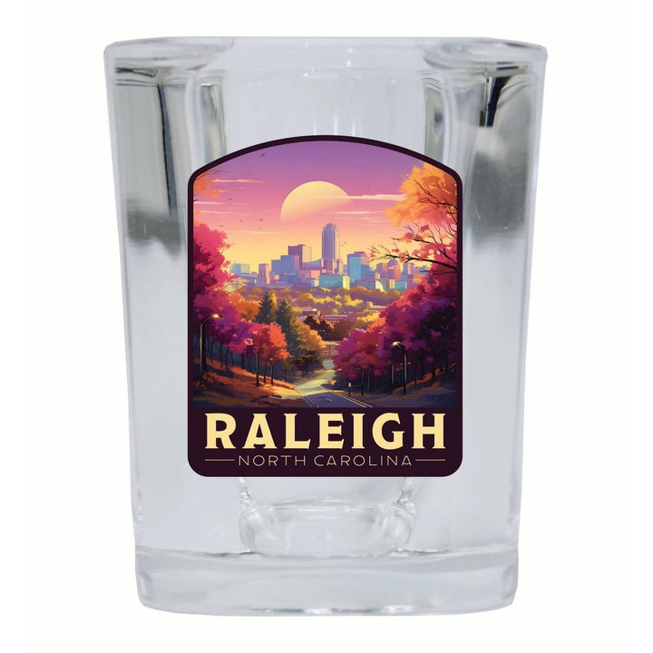 Raleigh North Carolina City of Oaks Design Souvenir 2 Ounce Shot Glass Square Image 1