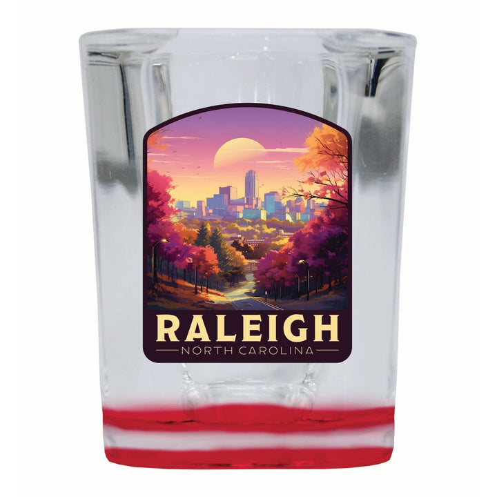 Raleigh North Carolina City of Oaks Design Souvenir 2 Ounce Shot Glass Square Image 4