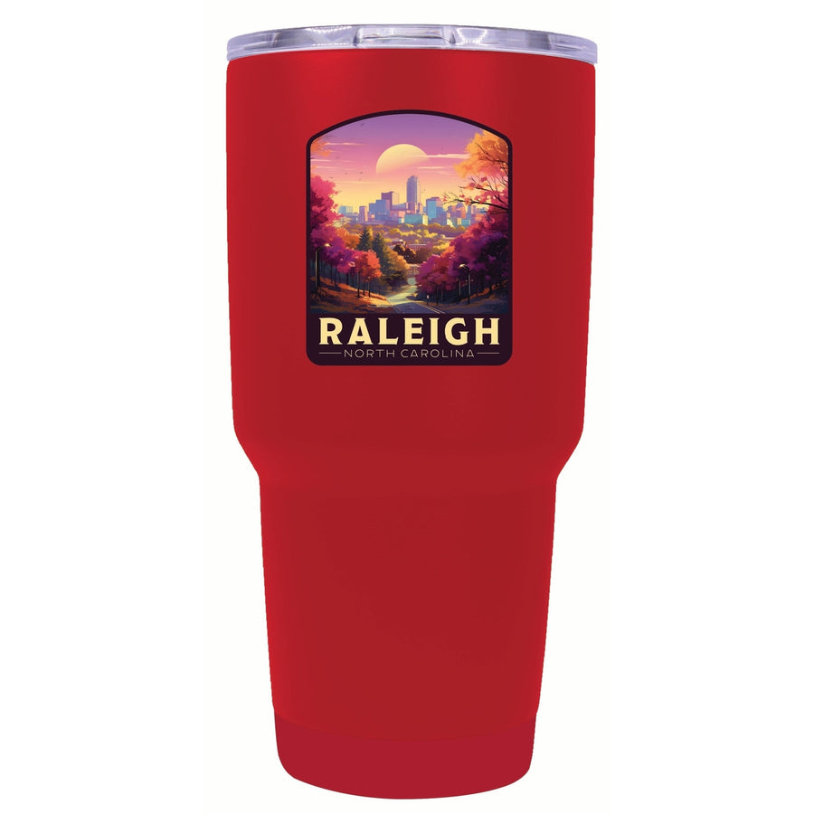 Raleigh North Carolina City of Oaks Design Souvenir 24 oz Insulated Stainless Steel Tumbler Image 1