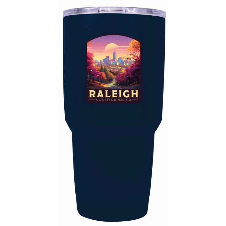 Raleigh North Carolina City of Oaks Design Souvenir 24 oz Insulated Stainless Steel Tumbler Image 2