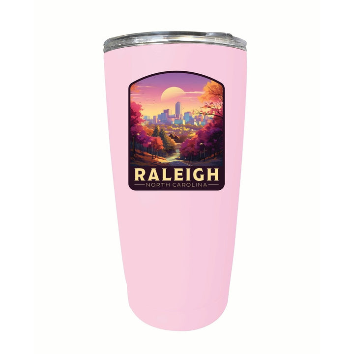 Raleigh North Carolina City of Oaks Design Souvenir 16 oz Stainless Steel Insulated Tumbler Image 4