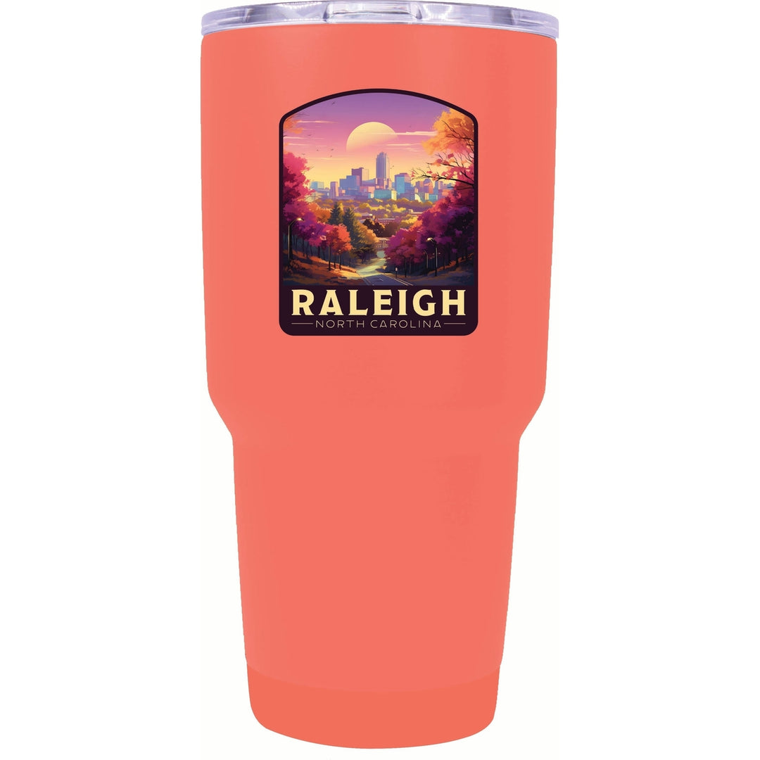 Raleigh North Carolina City of Oaks Design Souvenir 24 oz Insulated Stainless Steel Tumbler Image 4