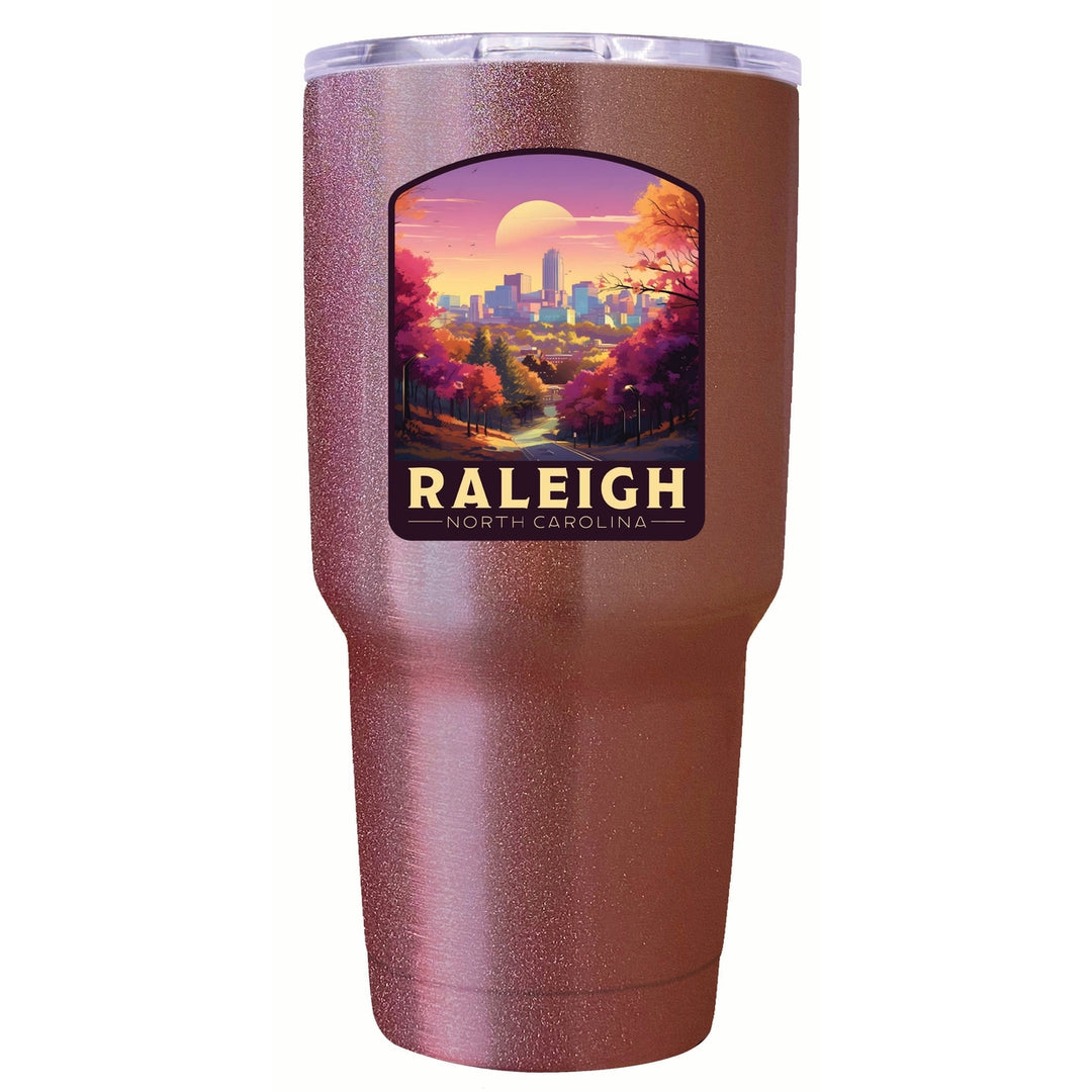 Raleigh North Carolina City of Oaks Design Souvenir 24 oz Insulated Stainless Steel Tumbler Image 6