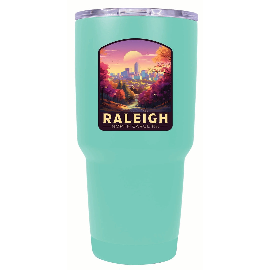 Raleigh North Carolina City of Oaks Design Souvenir 24 oz Insulated Stainless Steel Tumbler Image 7