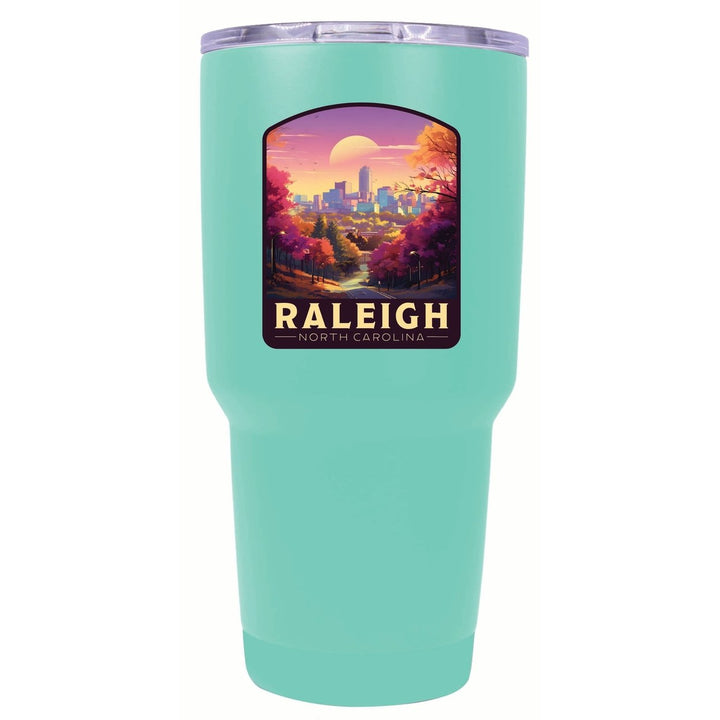 Raleigh North Carolina City of Oaks Design Souvenir 24 oz Insulated Stainless Steel Tumbler Image 1