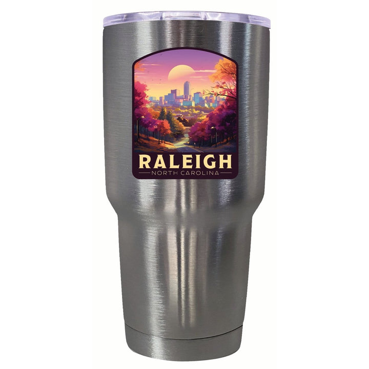 Raleigh North Carolina City of Oaks Design Souvenir 24 oz Insulated Stainless Steel Tumbler Image 1