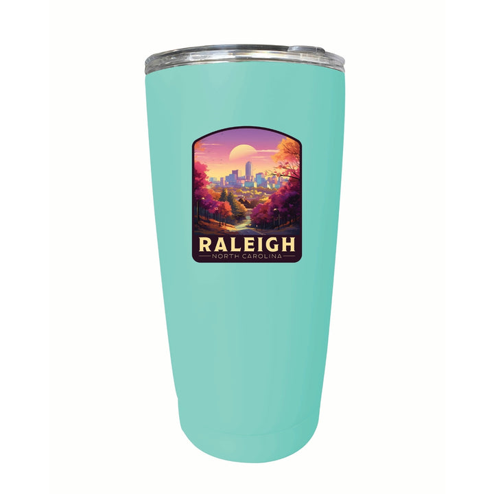 Raleigh North Carolina City of Oaks Design Souvenir 16 oz Stainless Steel Insulated Tumbler Image 6