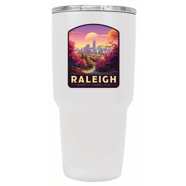 Raleigh North Carolina City of Oaks Design Souvenir 24 oz Insulated Stainless Steel Tumbler Image 1