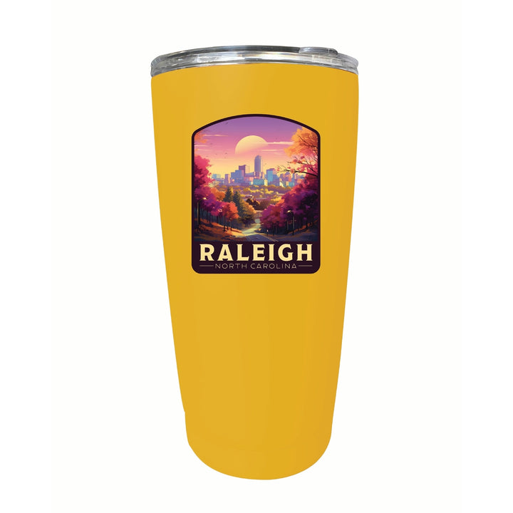 Raleigh North Carolina City of Oaks Design Souvenir 16 oz Stainless Steel Insulated Tumbler Image 9