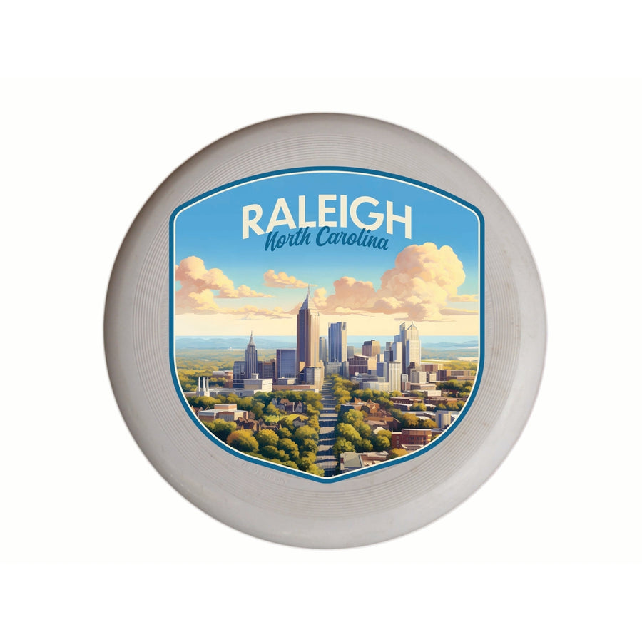 Raleigh North Carolina Daytime Cityscape Design Souvenir Frisbee Flying Disc Image 1