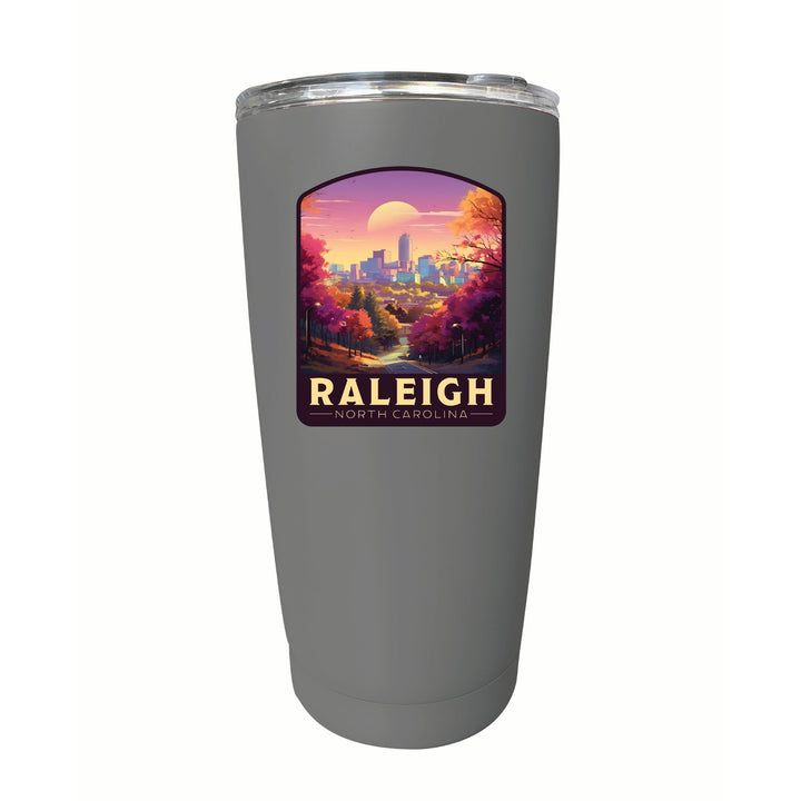 Raleigh North Carolina City of Oaks Design Souvenir 16 oz Stainless Steel Insulated Tumbler Image 10