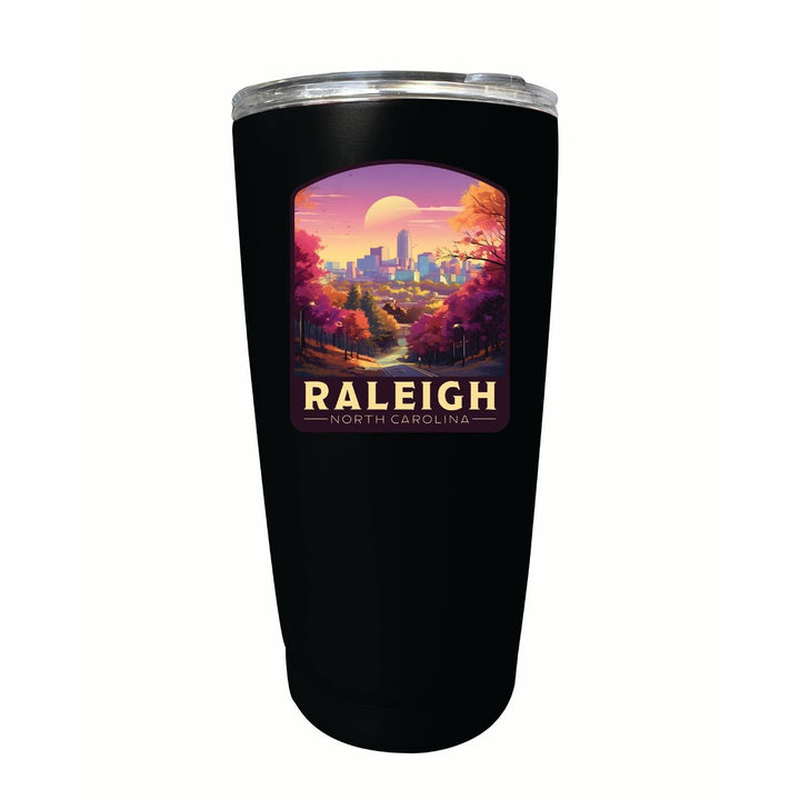 Raleigh North Carolina City of Oaks Design Souvenir 16 oz Stainless Steel Insulated Tumbler Image 1