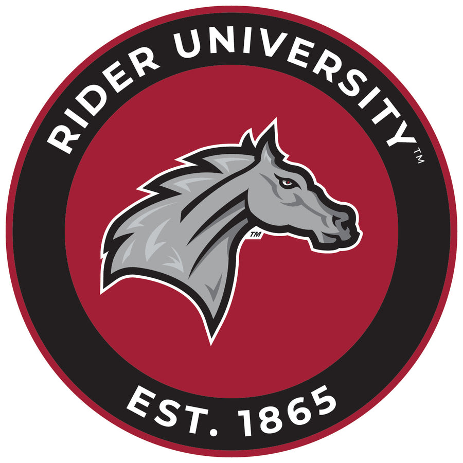 Rider University Broncs Round Vinyl Decal Sticker Officially Licensed Collegiate Product Image 1