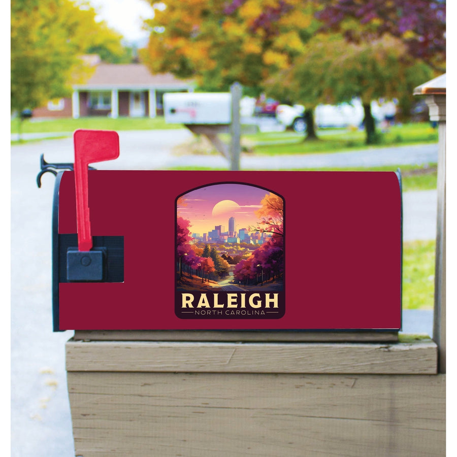 Raleigh North Carolina City of Oaks Design Souvenir Magnetic Mailbox Cover Image 1