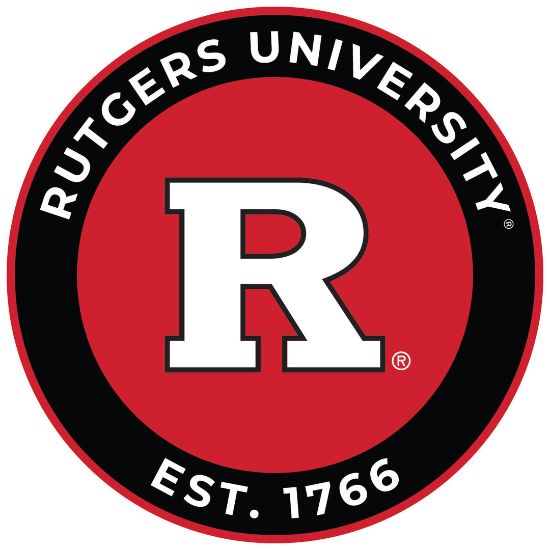 Rutgers Scarlet Knights Round Magnet Officially Licensed Collegiate Product Image 1