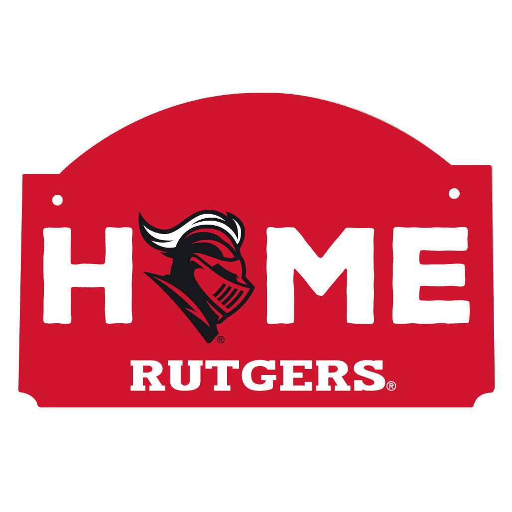 Rutgers Scarlet Knights Wood Sign Flat with String Officially Licensed Collegiate Product Image 1