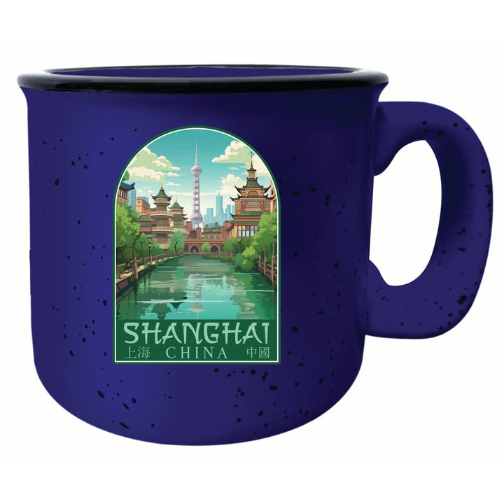 Shanghai China Old Town Design Souvenir 16 oz Ceramic camping mug Image 4