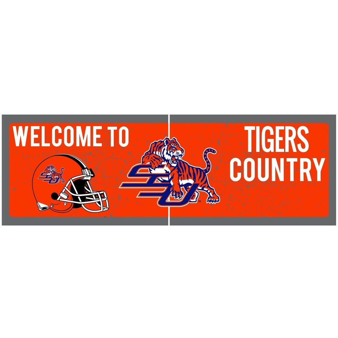 Savannah State University Wood Sign with Frame Officially Licensed Collegiate Product Image 1