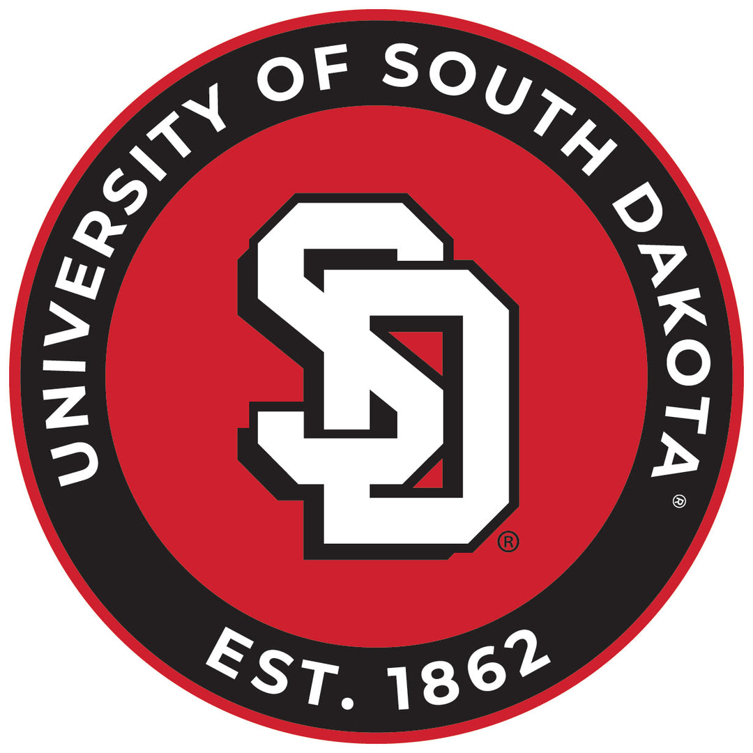 South Dakota Coyotes Round Magnet Officially Licensed Collegiate Product Image 1