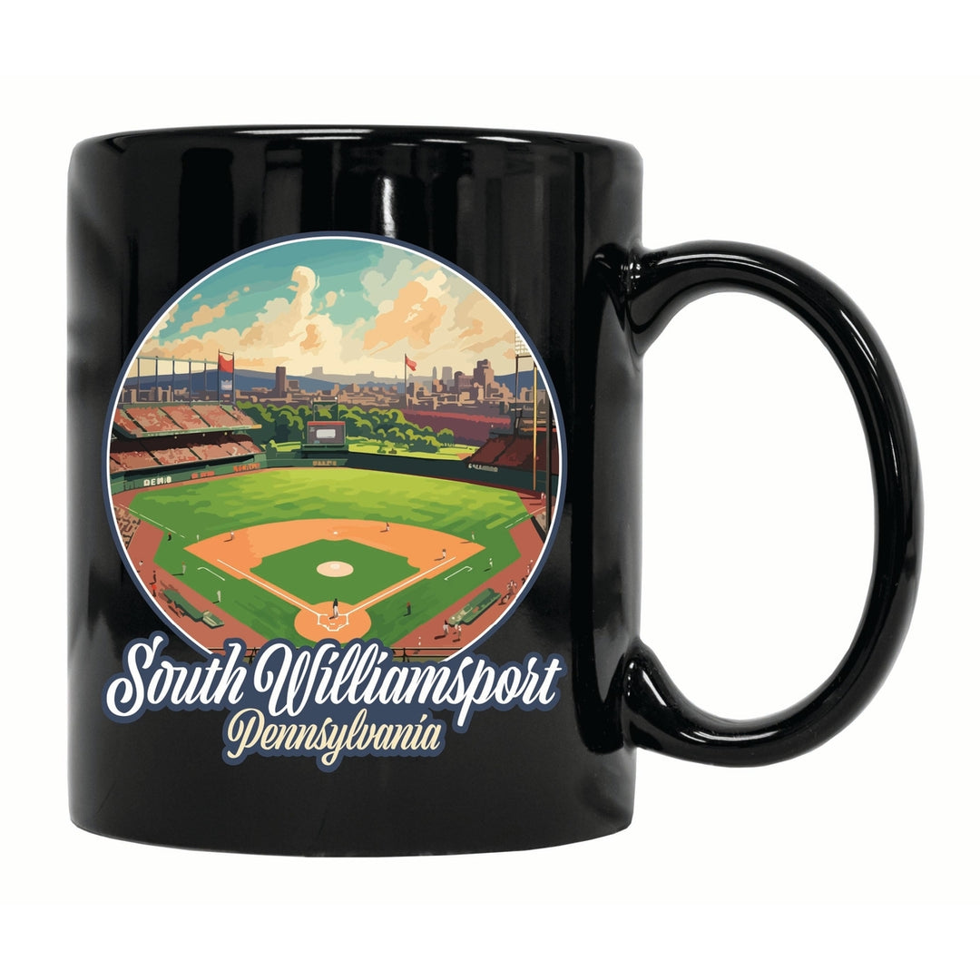 South Williamsport Pennsylvania Baseball Diamond Design Souvenir 12 oz Ceramic Coffee Mug Image 1