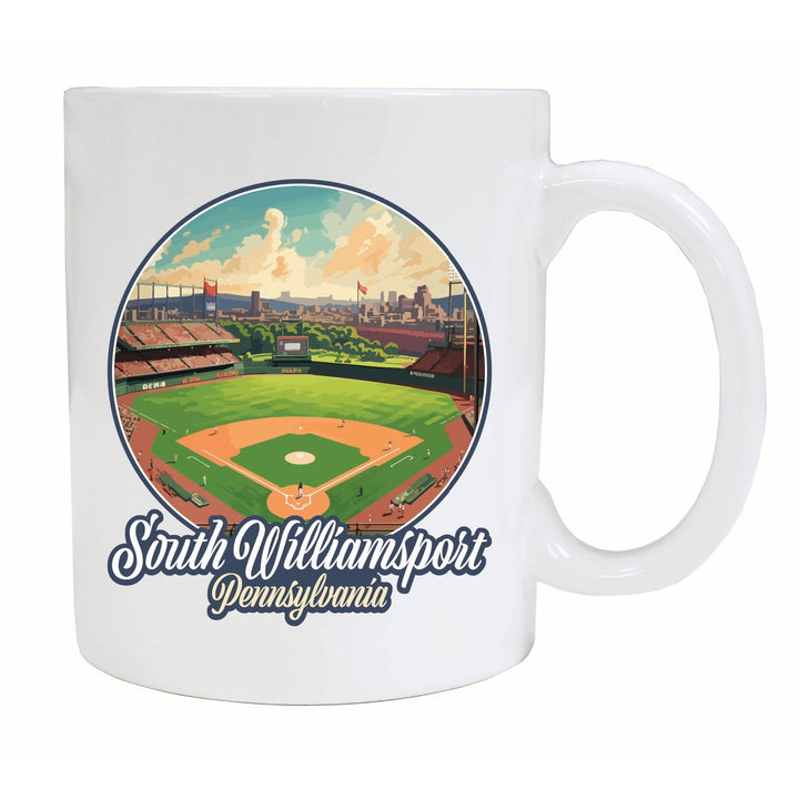 South Williamsport Pennsylvania Baseball Diamond Design Souvenir 12 oz Ceramic Coffee Mug Image 2