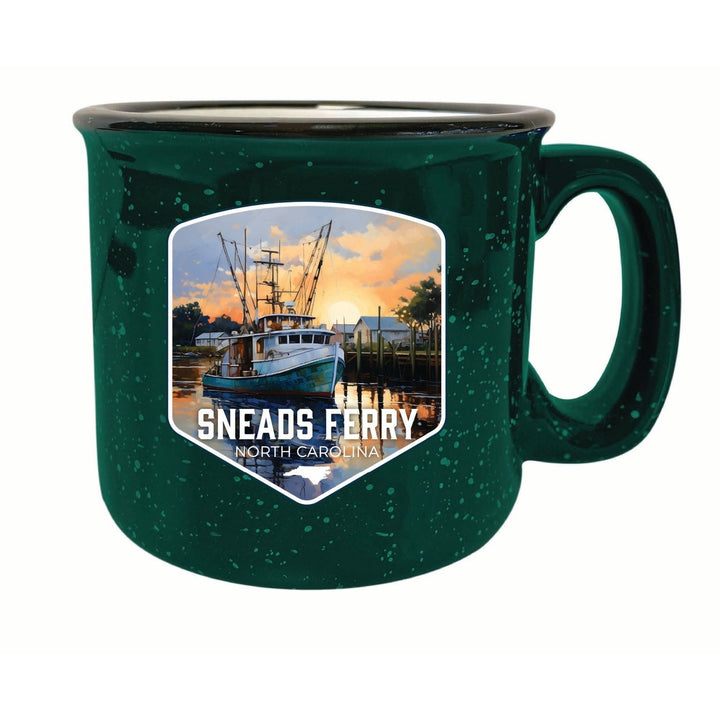 Sneads Ferry North Carolina Shrimp Boat Design Souvenir 16 oz Ceramic camping mug Image 3