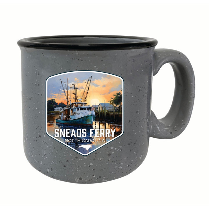 Sneads Ferry North Carolina Shrimp Boat Design Souvenir 16 oz Ceramic camping mug Image 4