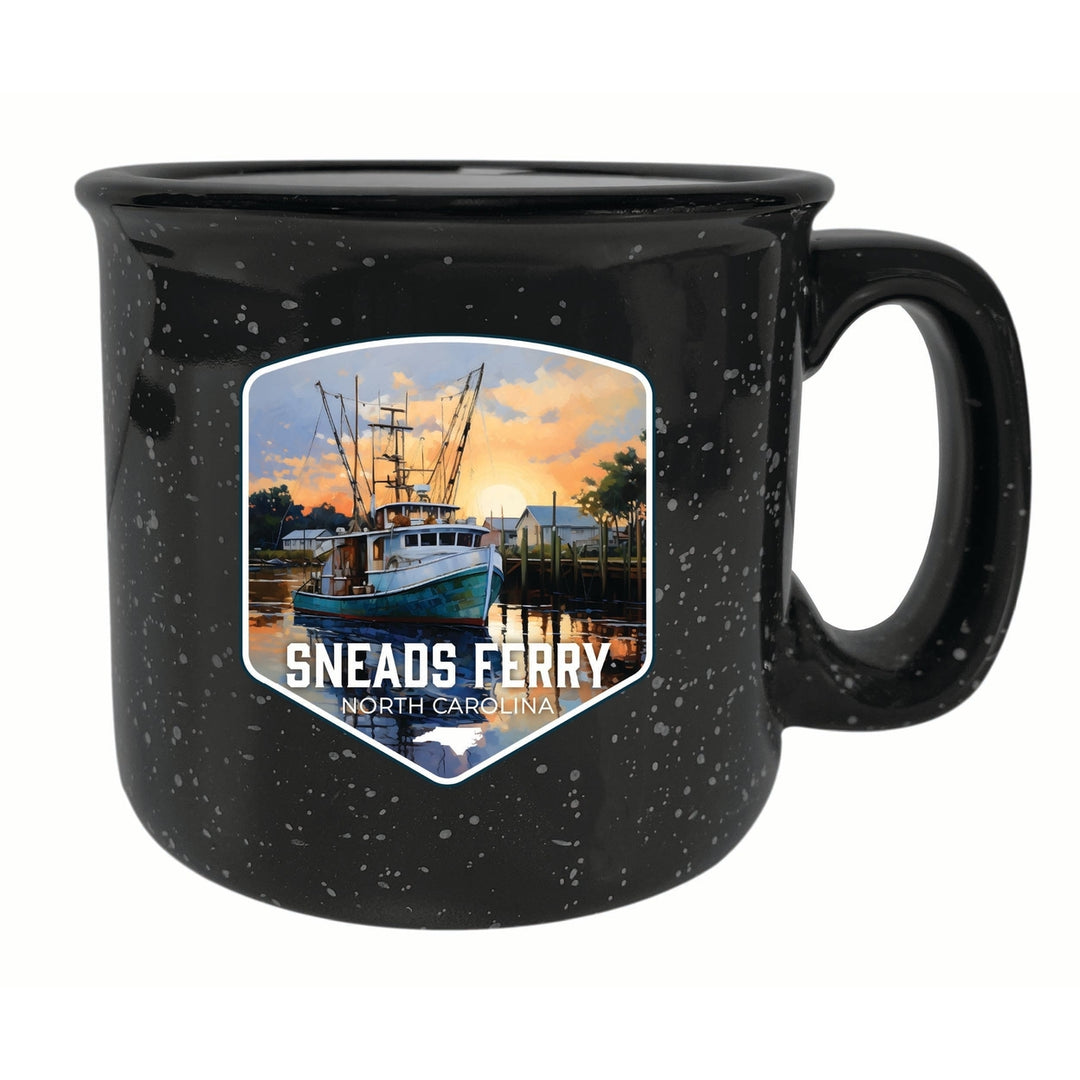 Sneads Ferry North Carolina Shrimp Boat Design Souvenir 16 oz Ceramic camping mug Image 6