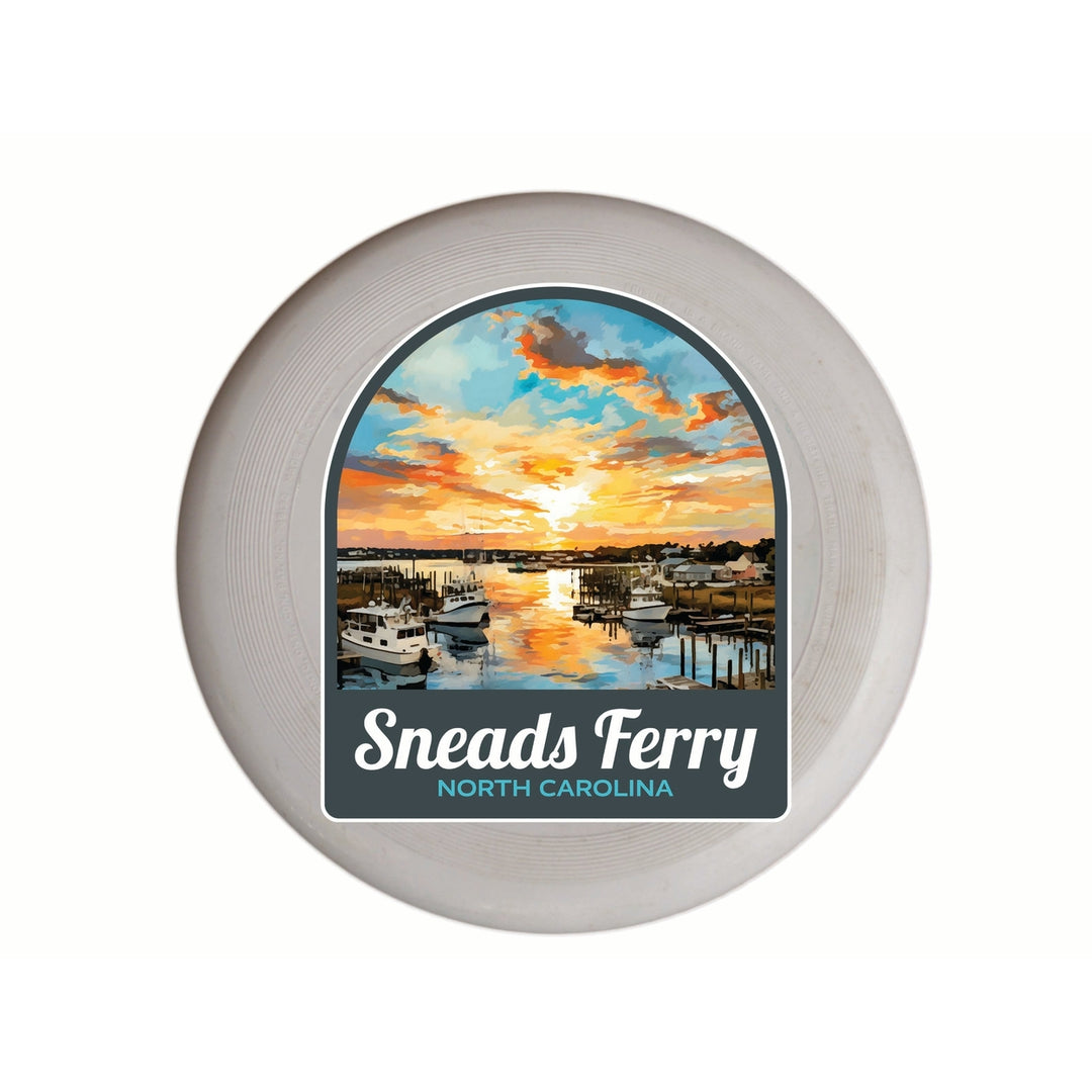 Sneads Ferry North Carolina Sunset over Bay Design Souvenir Frisbee Flying Disc Image 1