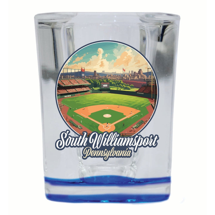 South Williamsport Pennsylvania Baseball Diamond Design Souvenir 2 Ounce Shot Glass Square Image 2