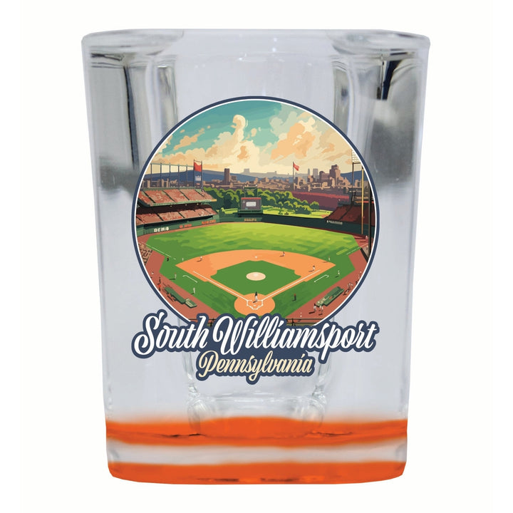 South Williamsport Pennsylvania Baseball Diamond Design Souvenir 2 Ounce Shot Glass Square Image 4