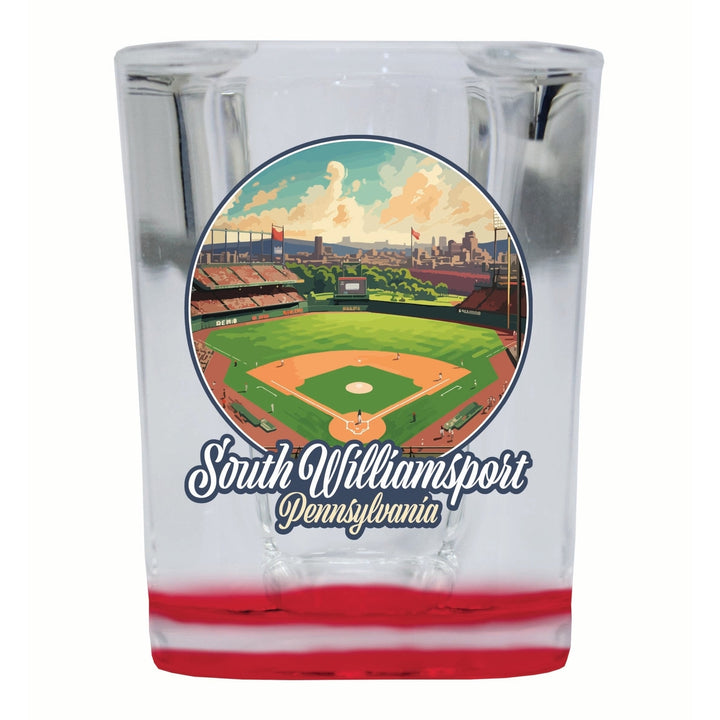 South Williamsport Pennsylvania Baseball Diamond Design Souvenir 2 Ounce Shot Glass Square Image 4