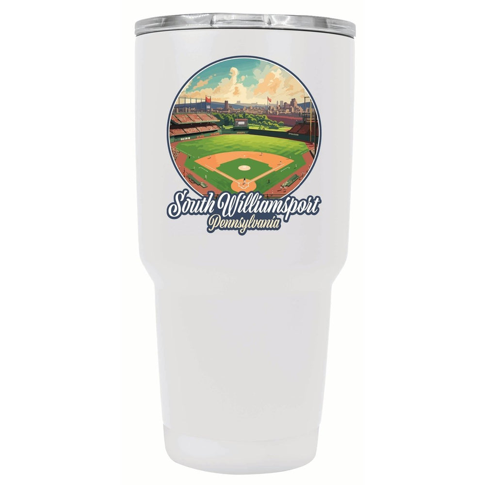 South Williamsport Pennsylvania Baseball Diamond Design Souvenir 24 oz Insulated Stainless Steel Tumbler Image 2