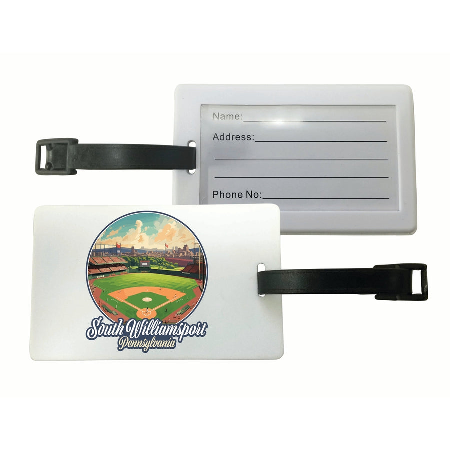 South Williamsport Pennsylvania Baseball Diamond Design Souvenir Luggage Tag Image 1