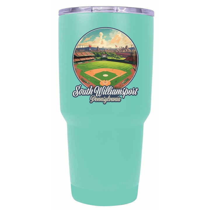 South Williamsport Pennsylvania Baseball Diamond Design Souvenir 24 oz Insulated Stainless Steel Tumbler Image 4