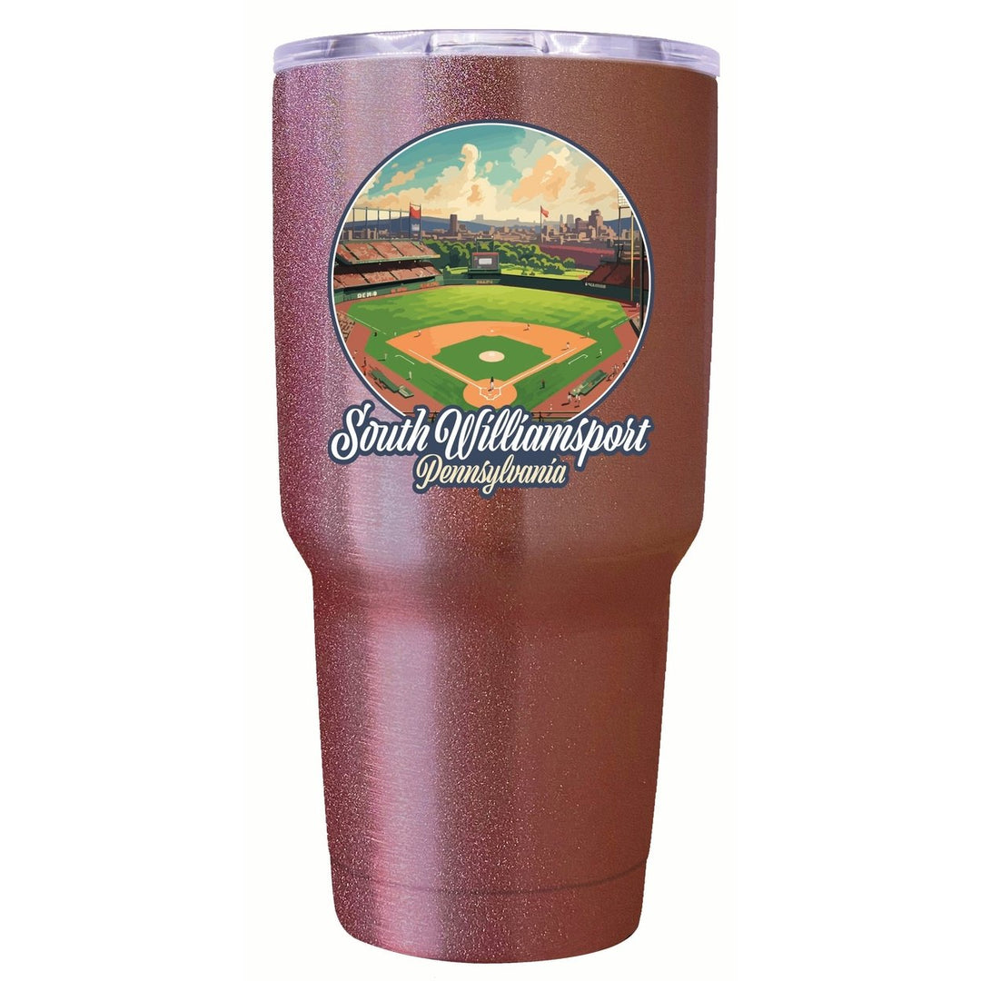 South Williamsport Pennsylvania Baseball Diamond Design Souvenir 24 oz Insulated Stainless Steel Tumbler Image 4