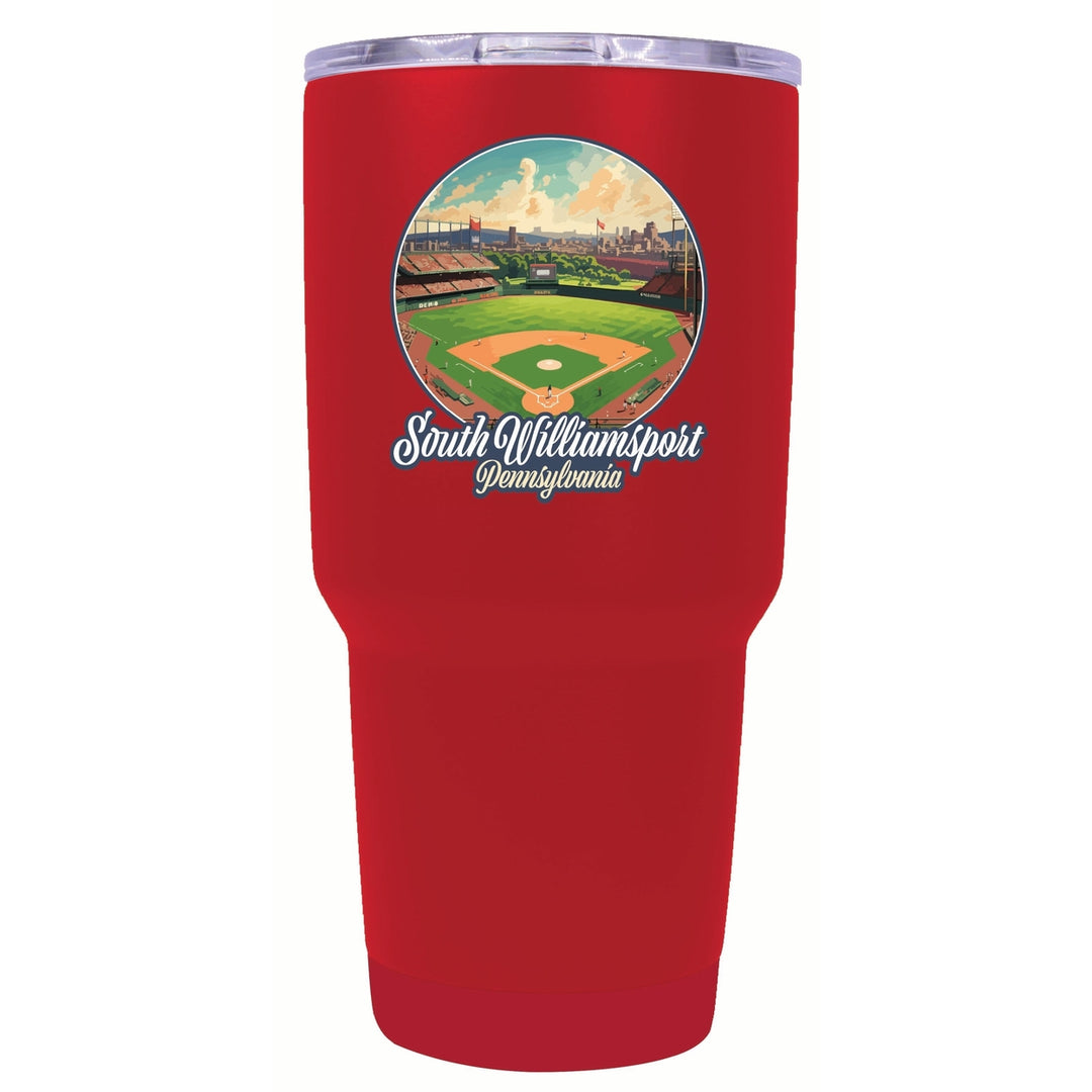 South Williamsport Pennsylvania Baseball Diamond Design Souvenir 24 oz Insulated Stainless Steel Tumbler Image 6