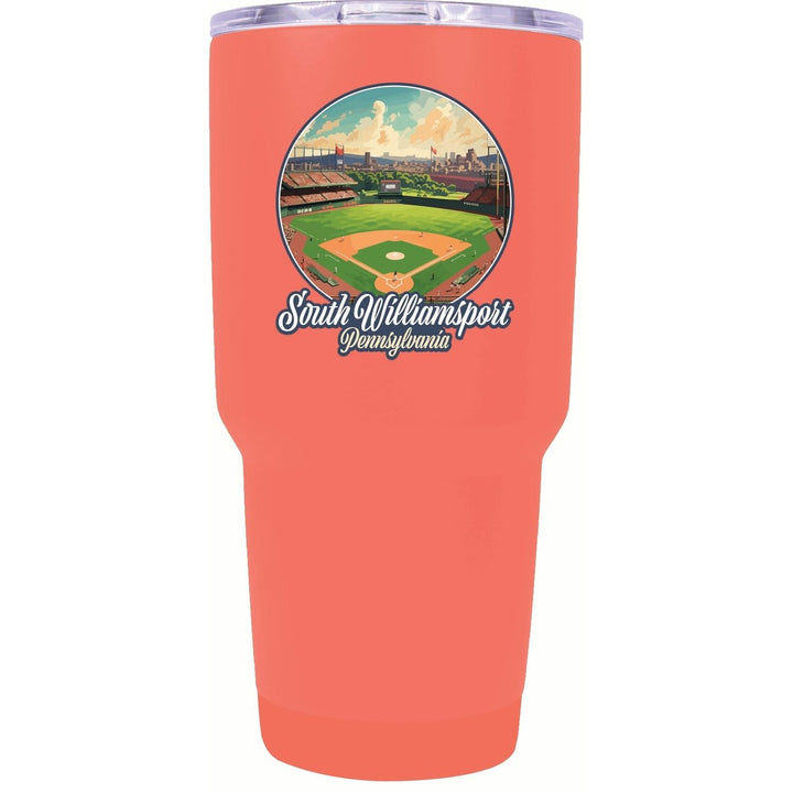 South Williamsport Pennsylvania Baseball Diamond Design Souvenir 24 oz Insulated Stainless Steel Tumbler Image 7