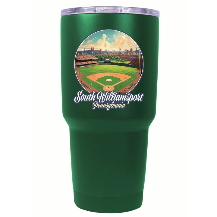 South Williamsport Pennsylvania Baseball Diamond Design Souvenir 24 oz Insulated Stainless Steel Tumbler Image 8