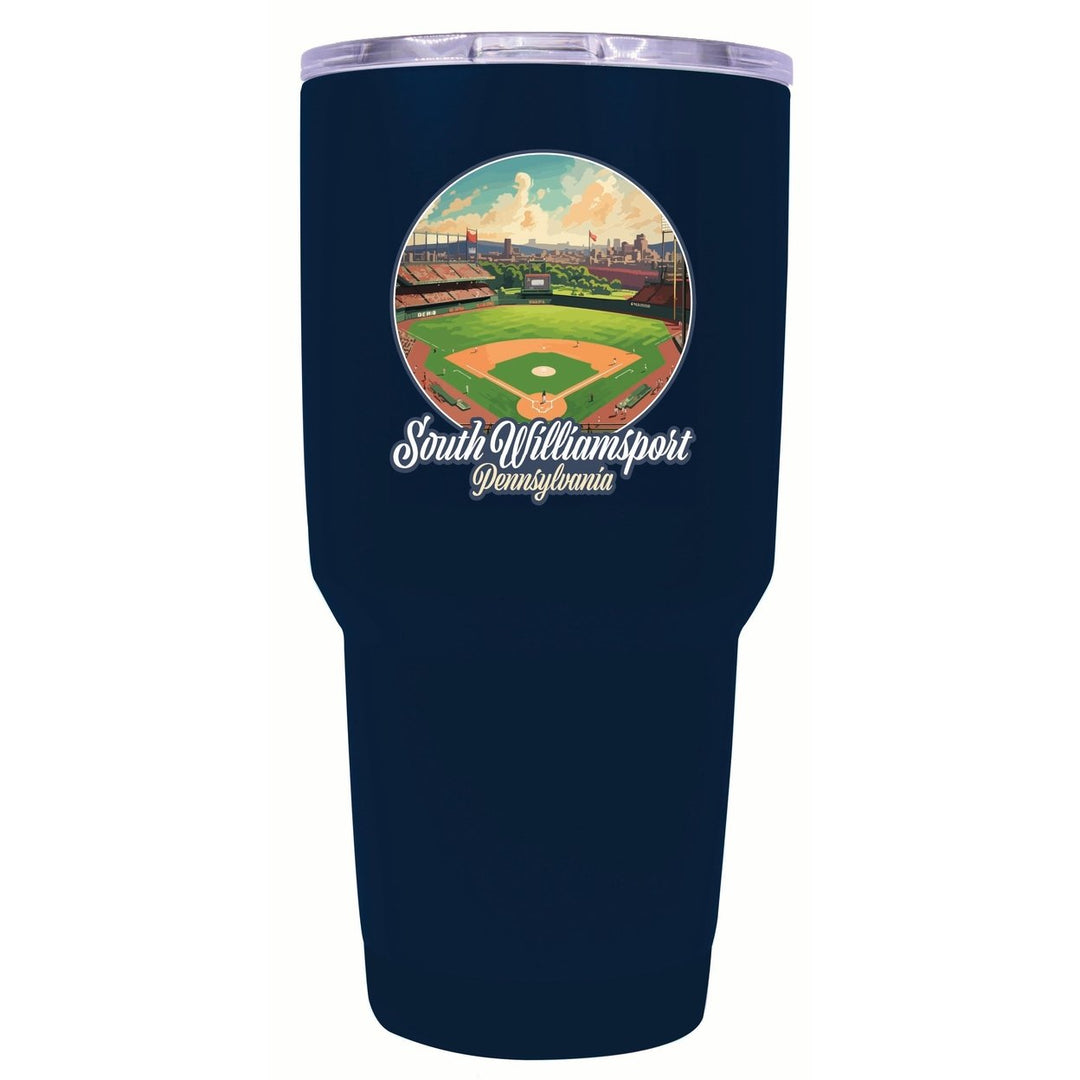 South Williamsport Pennsylvania Baseball Diamond Design Souvenir 24 oz Insulated Stainless Steel Tumbler Image 9