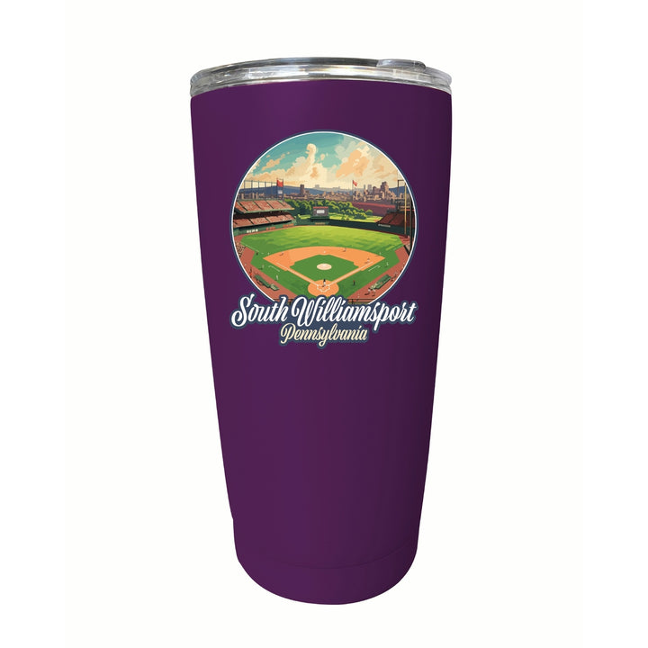 South Williamsport Pennsylvania Baseball Diamond Design Souvenir 16 oz Stainless Steel Insulated Tumbler Image 7