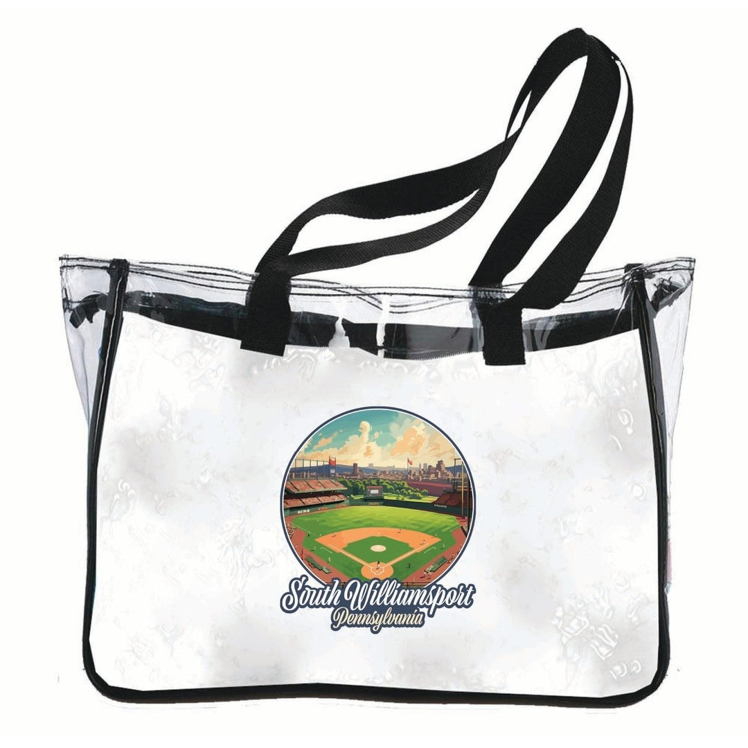 South Williamsport Pennsylvania Baseball Diamond Design Souvenir Clear Tote Bag Image 1