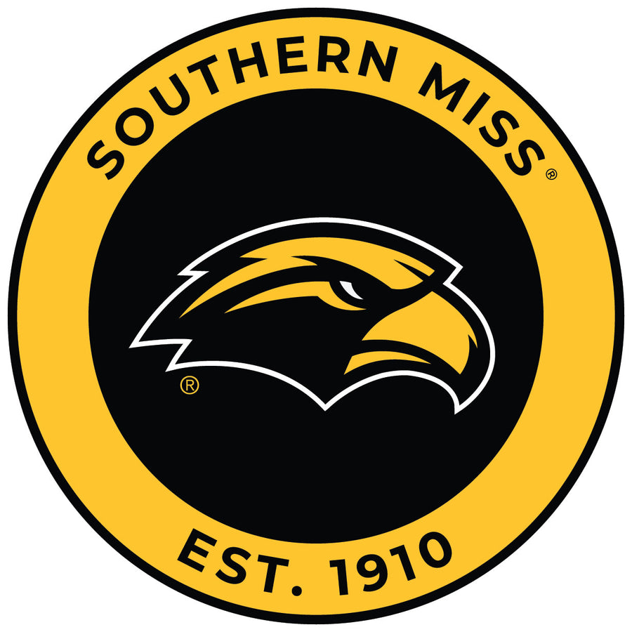 Southern Mississippi Golden Eagles Round Magnet Officially Licensed Collegiate Product Image 1