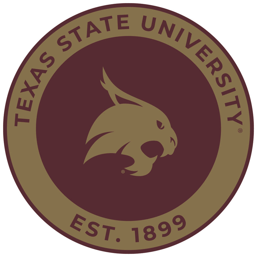 Texas State Bobcats Round Magnet Officially Licensed Collegiate Product Image 1