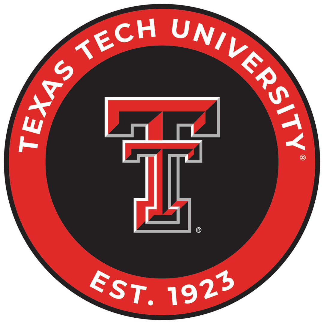 Texas Tech Red Raiders Round Magnet Officially Licensed Collegiate Product Image 1